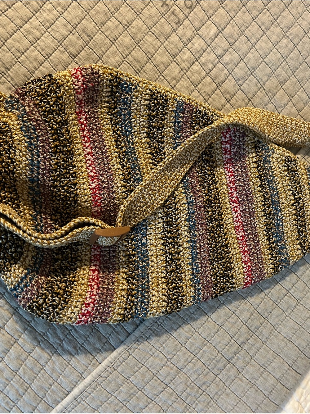 The Sak Woven Multicolor Stripe Sling Bag - Picture 2 of 8